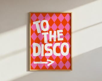 To The Disco : Harlequin Pattern Diamond Digital Download Print