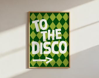 To The Disco : Harlequin Pattern Diamond Digital Download Print