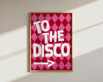To The Disco : Harlequin Pattern Diamond Digital Download Print