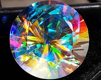 100 % Natural Mystic Shape Round Cut Gemstone India Mystic Natural Multi Color  Pendent Mystic Stone For Jewelry Making  Russian Federation