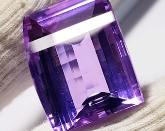 71 Ct Purple Amethyst Fancy Cut Gemstone (19x27x14mm)