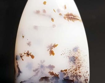 Very rare || Natural Top Grade Quality 100% Natural Dendrite Opal Fancy Shape Cabochon Loose Gemstone For Making Jewelry 30x54x12mm 139Ct