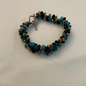 Jacksonville Jaguars-Inspired Beaded Bracelet