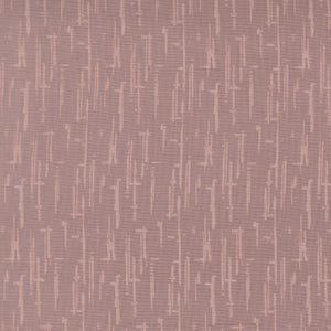 May include: A dusty rose fabric featuring a repeating pattern of vertical, dashed lines in a lighter shade of pink. The textile has a visible woven texture with a consistent, uniform arrangement of these abstract, elongated marks across the surface.