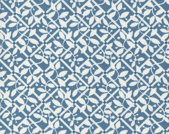 Shoreline Medium Blue 55303-13 by Camille Roskelley for Moda Fabrics. Sold in 1/2 yard increments cut as one continuous piece when ordered.