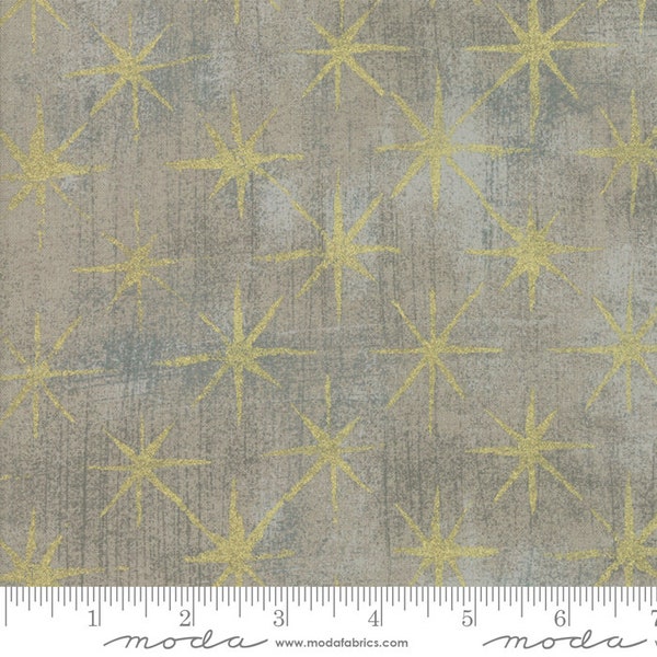 Grunge Seeing Stars Metallic (30148-47M) Sold is 1/2 yard increments cut as one continuous piece when ordered.