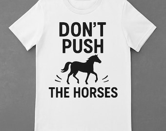 Usyk 'Don't Push The Horses' Boxing PNG: Funny Fan T-Shirt Design (Digital Download 300 DPI)