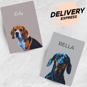 Custom Pet Portrait Playing Cards: Personalized Poker Deck & Acrylic Case
