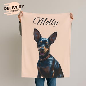 Custom Pet Photo Blanket: Personalized Dog & Cat Memorial Gift