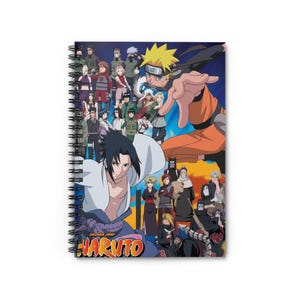 Naruto-Inspired Spiral Notebook | Ruled Line Journal for Fans, Anime Gift, Sketchbook, School Supplies, Creative Writing