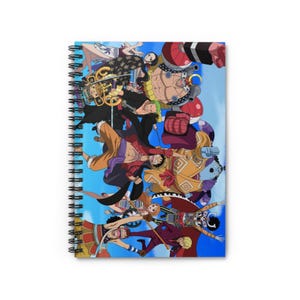 Op anime-geïnspireerd notitieboek uit één stuk, perfect voor fans, journaling, schoolbenodigdheden, cadeau voor studenten, tekenen en aantekeningen maken
