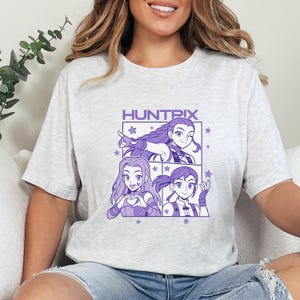 Kpop Demon Hunter Shirt, Huntrix Merch Shirt, Kpop Group Merch, For Huntrix Fan, Kpop idol group Merch Shirt, Jinu Manga Shirt, Demon Hunter