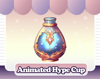 Twitch Moon Hype Cup Jar Widget Streamelements WEBM *free tip graphics included*