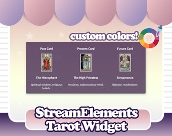 Twitch Tarot Chat Widget for Stream Elements