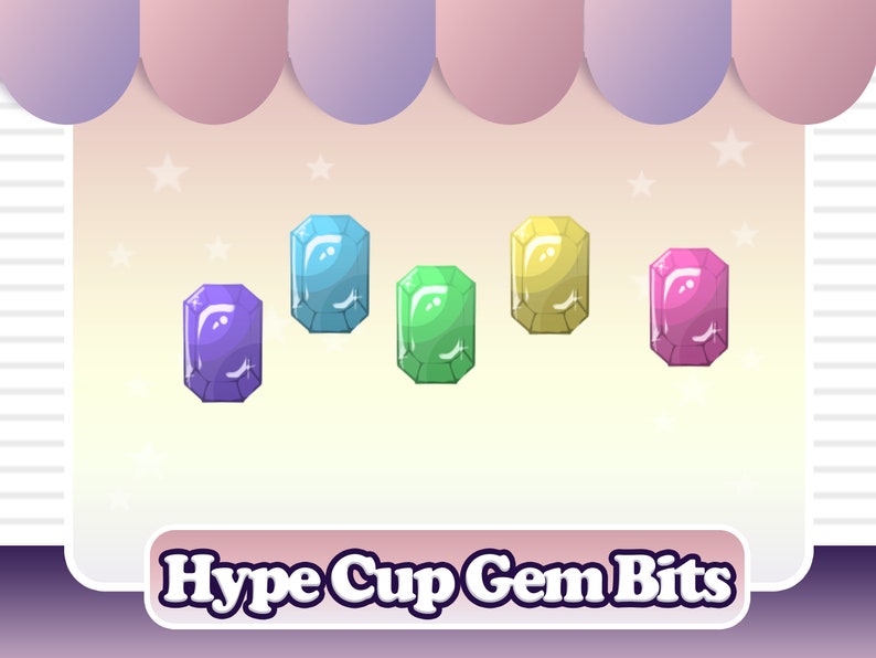 Tip Jar/ Hype Cup Twitch Streamelements Gem Sprite Sheets free Jar