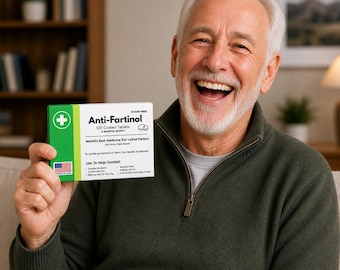 Funny Old Fart Gag Gift,  Anti-Fartinol Novelty Joke Box with 120 Sugar-Free Mints Made in USA