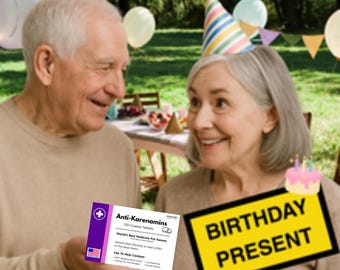 Funny Birthday Gag Gift , Anti-Karenamins Sugar-Free Mints Made in USA