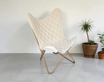 Handmade Canvas Butterfly Chair Cover: Relaxing Office & Home Decor