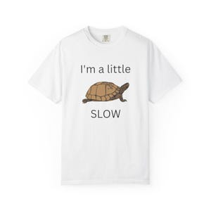 Cute Slow Turtle T-shirt, Funny Tee, Gift for Animal Lovers, Casual Wear, Humor Clothing, Turtle Lovers