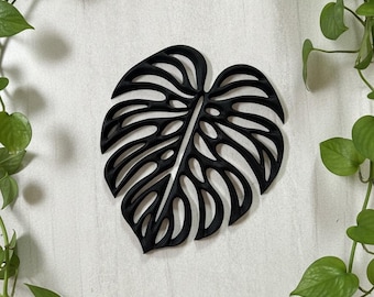 Monstera Leaf Wall Art | Tropical Jungle Inspired Modern Home Decor