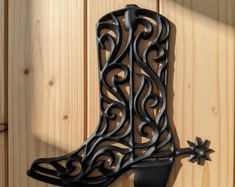Cowboy Boot Wall Art | Western Farmhouse Rustic Decor