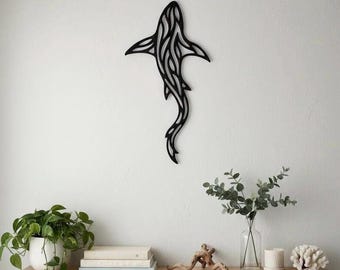 Shark Wall Art | Modern Coastal Nautical Decor