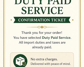 Duty Paid Service Ticket / Express Service Ticket