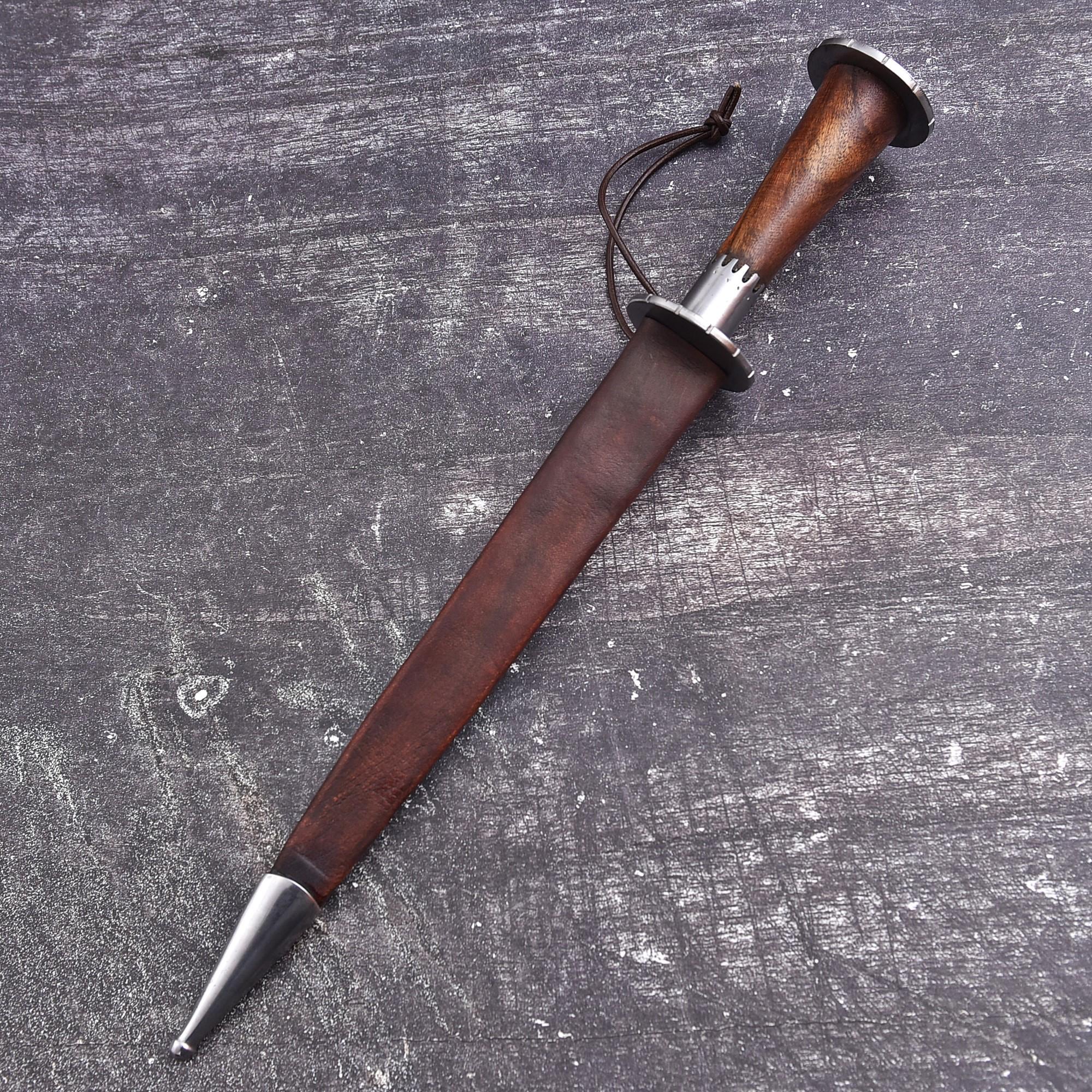 Medieval Rondel Dagger With Rosewood Handle – Classic Knight Style ...