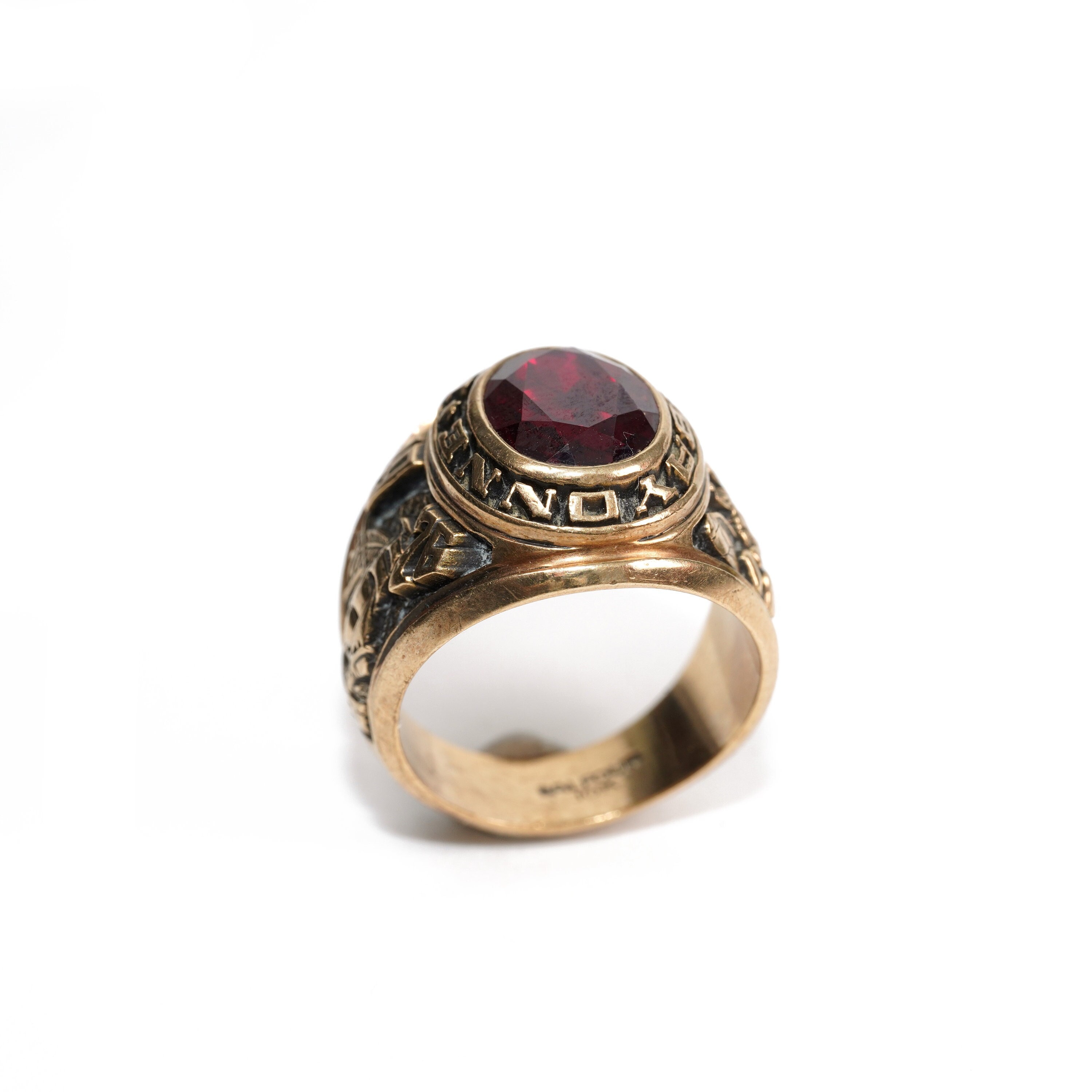 Vintage 10k Gold Bayonne High School Ring 1970s, College Vintage 10k Gold Bayonne High School Ring 1970s, College