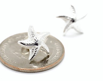 Sterling Silver Starfish Stud Earrings Star Fish Earrings