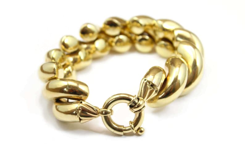 Vintage San Marco Bracelet 14k Yellow Gold Bracelet Over 90 Etsy