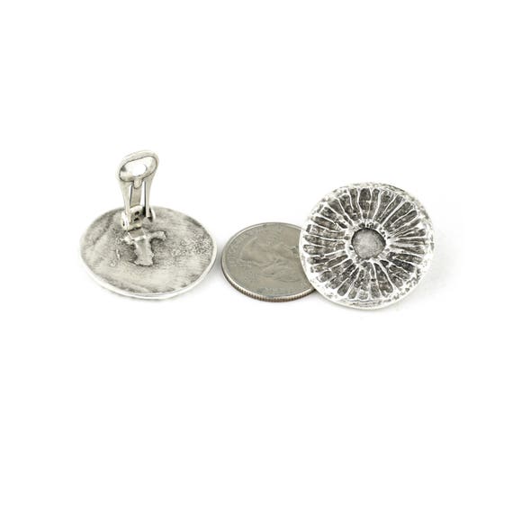 Pewter clip on earrings sale