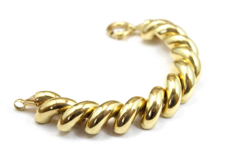 Vintage San Marco Bracelet 14k Yellow Gold Bracelet Over 90 Etsy