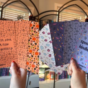 FALL BOOKISH Kindle Inserts for Readers - bats, spooky, harvest, pumpkins, and more