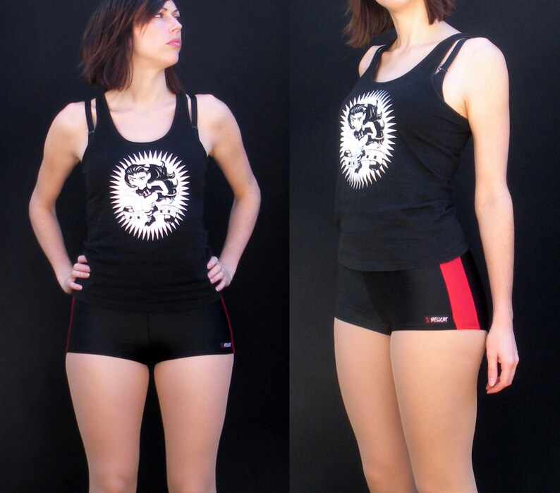 Sporty Stripe Roller Derby Shorts Etsy