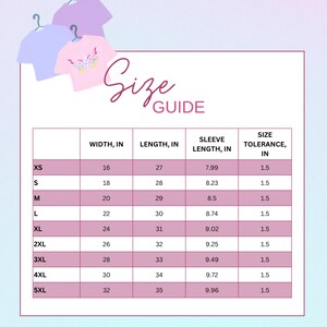 Unisex t-shirt size guide chart with measurements for Shake It ’Til You Make It graphic tee