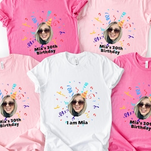 Personalisiertes Geburtstags-Shirt: Personalisiertes Party-T-Shirt, Familiengeschenk