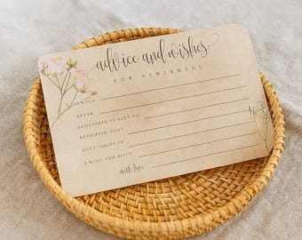 Newlyweds Advice Cards Bundle Pack | Wedding Guestbook Alternative for Wedding or Bridal Shower, Heartfelt Marriage Tips and Humor