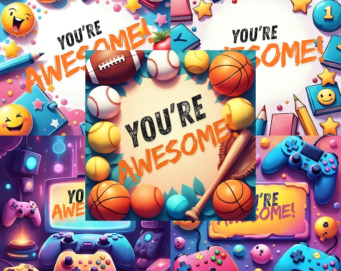 You're Awesome Homework Motivation Reward System PNG Stickers | Classroom Decor, Student Rewards, Behavior Management, Digital Download