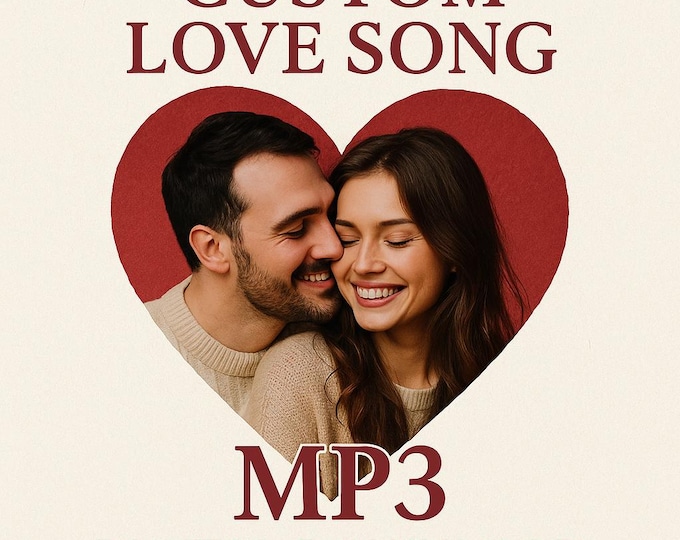 Personalized Wedding Song MP3 | Custom First Dance Music Gift for Wedding, Anniversary, Valentine’s Day, Romantic Love Song Download