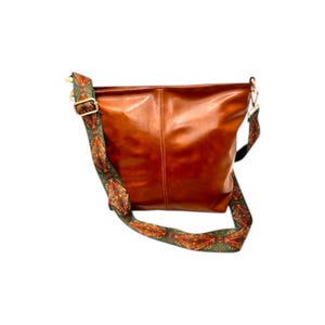 Schultertasche aus veganem Leder für Damen und Mädchen
