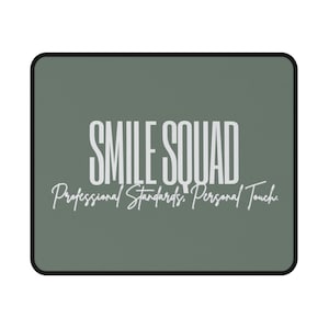 Smile Squad Dental Mouse Pad | Dentist Office Desk Accessory | Dental Hygienist Gift | Dental Assistant Reception Decor
