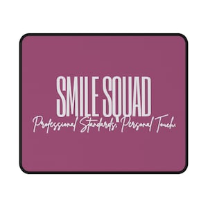 Smile Squad Dental Mouse Pad | Dentist Office Desk Accessory | Dental Hygienist Gift | Dental Assistant Reception Decor