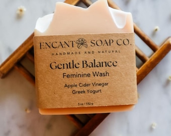 Gentle Tallow Soap Bar | Apple Cider Vinegar, Greek Yogurt, Feminine Hygiene