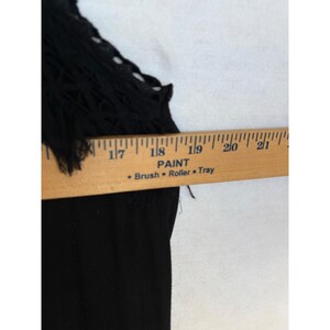 Free People FP One Svart Virkad Spets Miniklänning Ärmlös Boho XS Whimsygoth bild 3