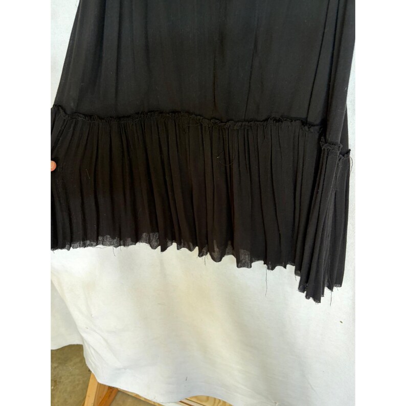 Free People FP One Svart Virkad Spets Miniklänning Ärmlös Boho XS Whimsygoth bild 9