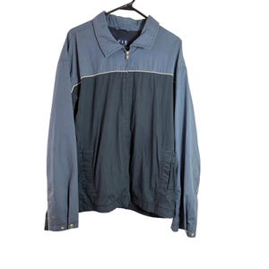 Gap Vintage Men XL Blue Colorblock Windbreaker Jacket Mesh Lined Y2K gorpcore