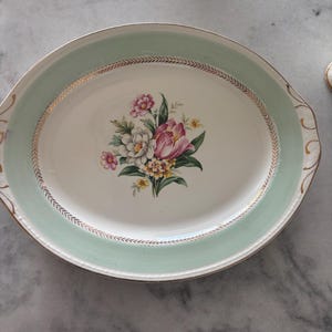 Homer Laughlin Eggshell Georgische serveerschaal: bord wanddecoratie