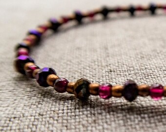 Sweet, Petite Garnet Bracelet