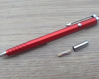o*f様 rOtring Newton Double Knock pencil Rotring Tikky Double Push Mechanical Pencil - 0.5mm - Aluminum